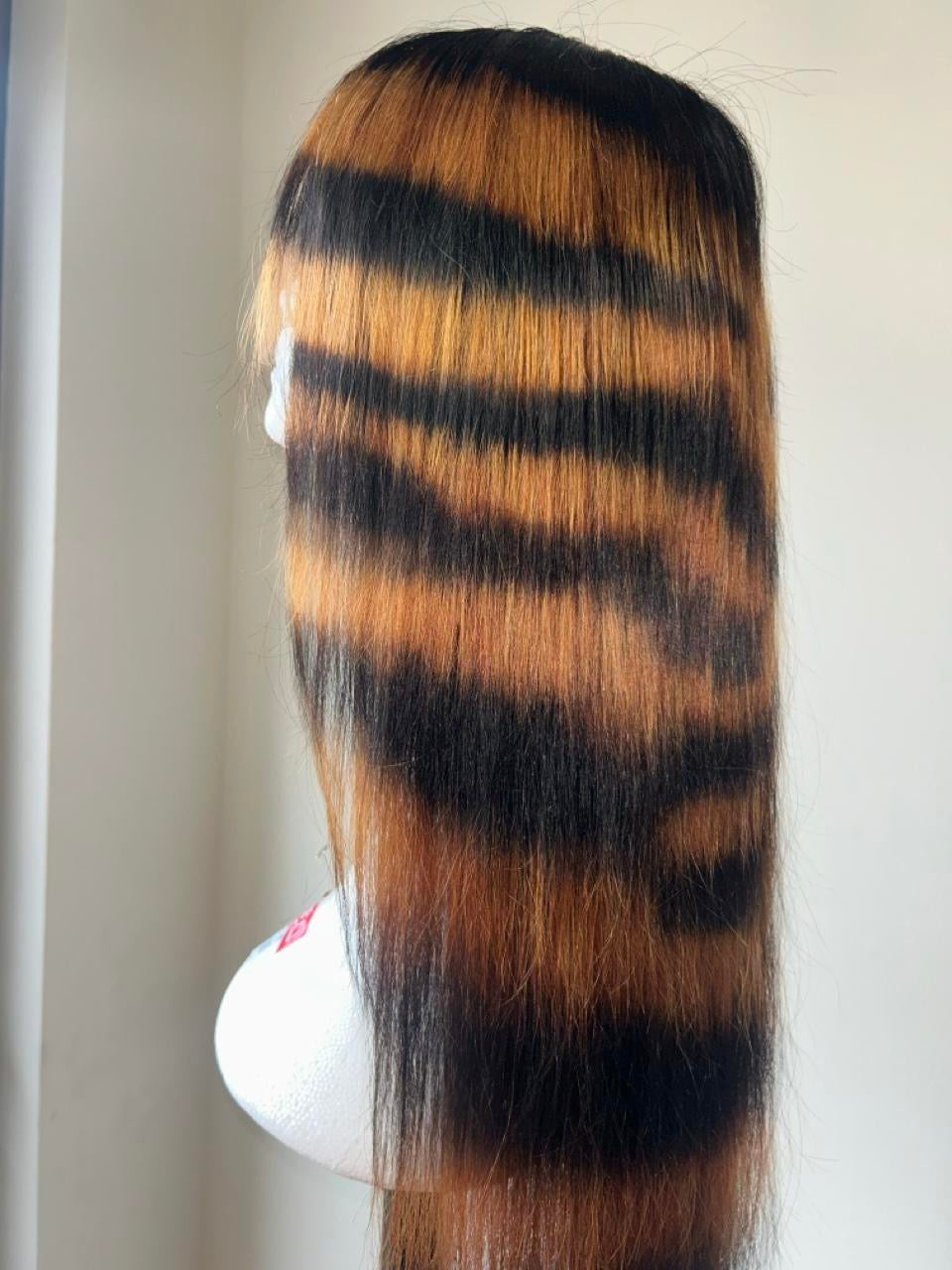 Bleached zebra print