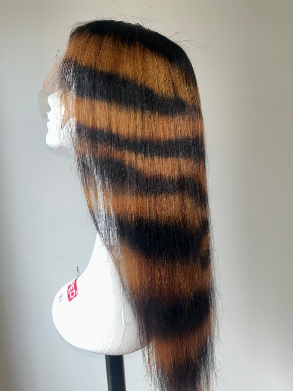 Bleached zebra print