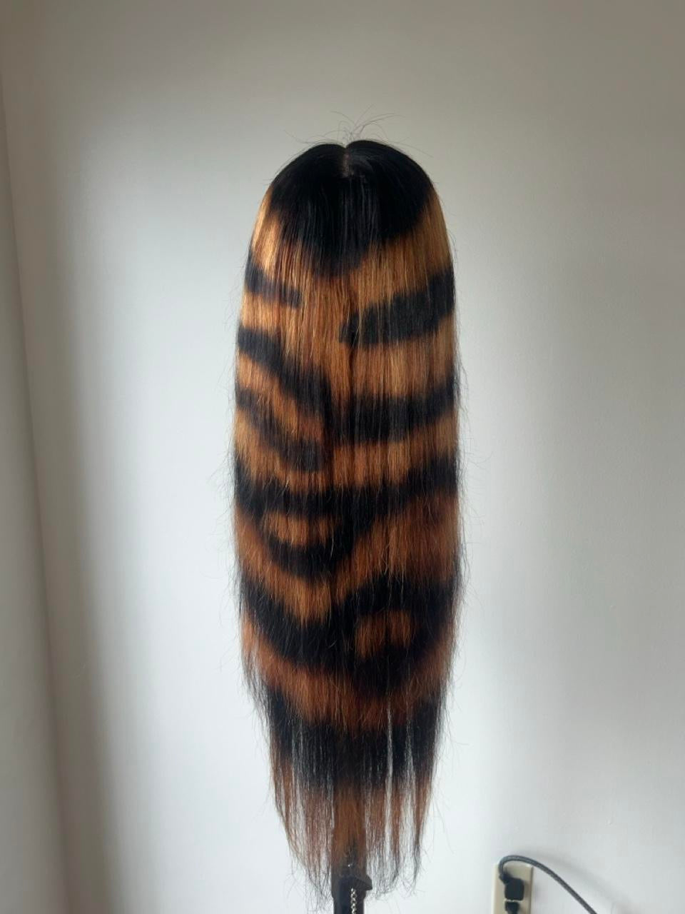 Bleached zebra print