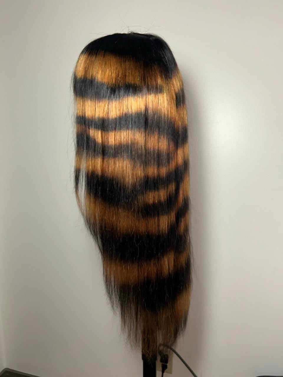 Bleached zebra print